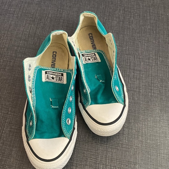 Converse all stars low top sneakers turquoise aqua 7 - Picture 10 of 10